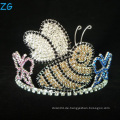 Farbige Rhinestone Nette Bienen Tiara für Kinder Metall Tiaras Geburtstag Tiaras für Kinder